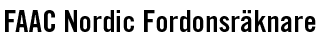 FAAC Nordic Vehicle Counter